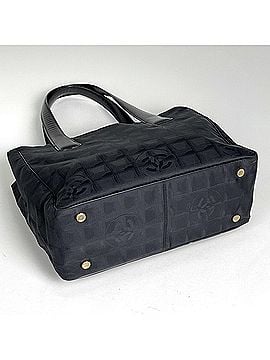 Chanel Chanel New Travel Line Tote PM Coco Mark Handbag Nylon Jacquard Black A20457 Women's (view 2)