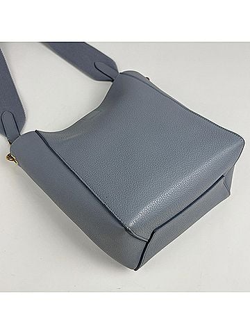 Céline Celine Sangle Bucket Small Shoulder Bag, Leather, Light Blue, Women's (view 2)