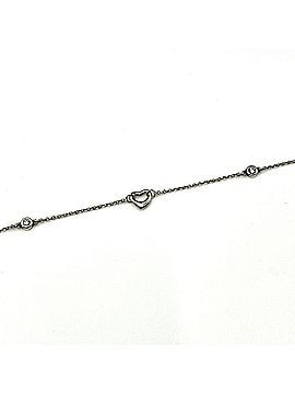 Tiffany & Co. Tiffany &amp; Co. Diamond by the Yard Open Heart Bracelet, Silver, 2-piece set, Elsa Peretti design, melee diamond bracelet, SV, diamond, women's. (view 2)