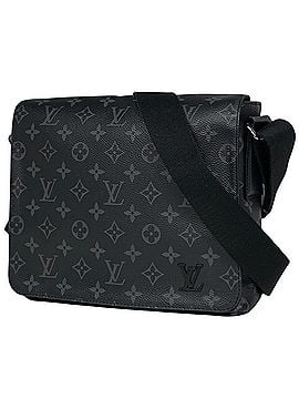 Louis Vuitton Louis Vuitton District PM NM Shoulder Bag, Monogram Eclipse Noir (Black), M44000, Men's. (view 1)
