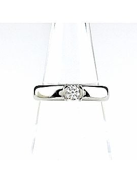 Tiffany & Co. Tiffany &amp; Co. Dots Ring, Platinum Ring with Small Diamonds, Pt950, Women's (view 1)