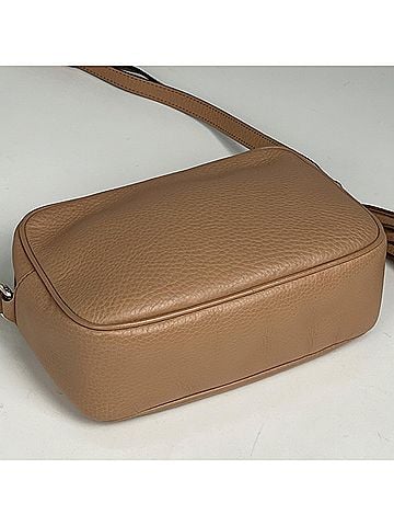 Gucci Gucci Soho Shoulder Bag, Tassel Interlocking G, Leather, Salmon Pink, 308364, Women's (view 2)