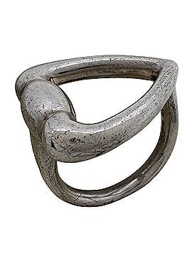 Gucci Gucci logo ring, vintage horsebit design, sterling silver (925), women's ring. (view 1)