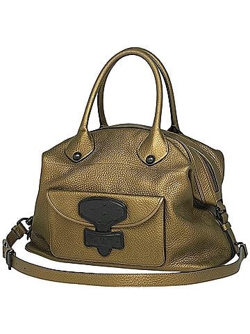 Loewe Loewe Anagram Handbag, 2-Way Shoulder Bag, Leather, Gold, Women's (view 1)