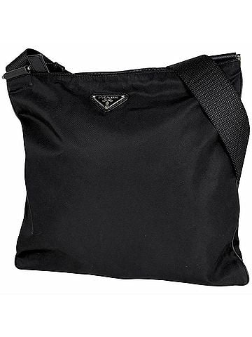 Prada Prada PRADA Logo Plate Shoulder Bag Nylon Nero (Black) Women's (view 1)