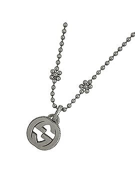 Gucci Gucci Interlocking G Necklace, Round Sterling Silver 925, Silver, Women's (view 1)