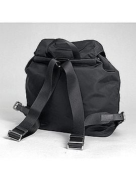 Prada Prada PRADA Logo Plate Backpack Rucksack Daypack Nylon Nero (Black) 1BZ005 Women's (view 2)