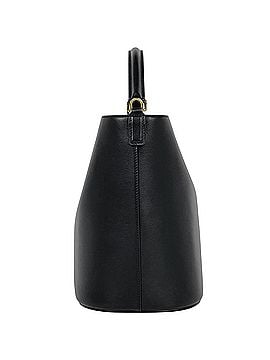 Céline Celine CELINE Medium Bucket Louise 2-Way Triomphe Handbag Leather Black Women's (view 2)