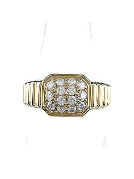 Christian Dior Christian Dior YG Yellow Gold Ring with Small Diamonds (750) - Women's (view 1)
