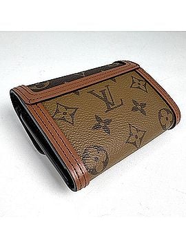 Louis Vuitton Louis Vuitton Portefeuille Dauphine Compact Tri-fold Wallet, Monogram Reverse, Brown, M68725, Women's (view 2)