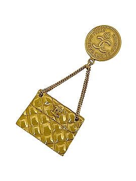 Chanel Chanel Coco Mark Brooch, GP Gold, Women's (view 1)