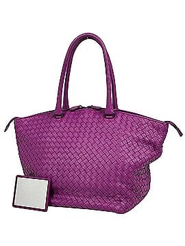 Bottega Veneta Bottega Veneta Intrecciato Tote Bag, Leather, Purple, 214728, Women's (view 1)