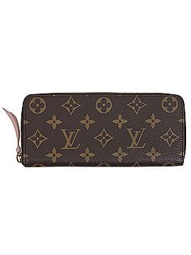 Louis Vuitton Louis Vuitton Portefeuille Clemence Round Zip Long Wallet, Monogram Brown Rose Ballerine M61298, Women's (view 1)