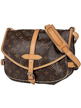 Louis Vuitton Louis Vuitton Saumur 30 Crossbody Shoulder Bag, Monogram Brown, M42256, Women's (view 1)