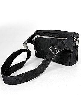 Yves Saint Laurent Yves Saint Laurent Saint Laurent Paris City Body Bag/Waist Bag, Canvas, Black, 50597, Men's (view 2)