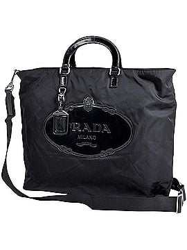 Prada Prada PRADA Logo Tote Bag 2-Way Shoulder Nylon Nero (Black) Women's (view 1)