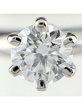 Tiffany & Co. Tiffany &amp; Co. Solitaire Ring, Platinum, Single Diamond, Pt950, Women's Ring (view 2)