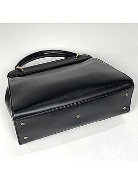 Gucci Gucci logo handbag, leather, black, 101676, women's. (view 2)