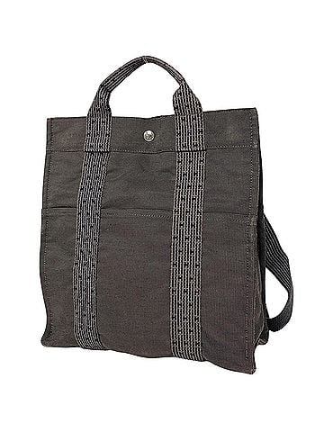 Hermès Hermes Herline Ad MM Backpack, Nylon Canvas, Gray, Women's (view 1)