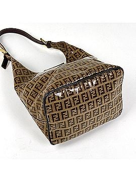 Fendi Fendi Zucchino Handbag Shoulder Bag, Coated Canvas, Brown, 26686, Women's (view 2)