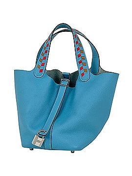 Hermès Hermes Picotin Lock PM Tressage Mini Bag Handbag, Veau Epsom Leather, Blue Nord, Y, Women's (view 1)