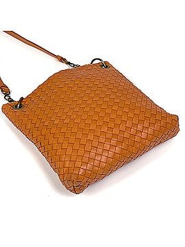 Bottega Veneta Bottega Veneta Intrecciato Shoulder Bag, Leather, Orange, Women's (view 2)