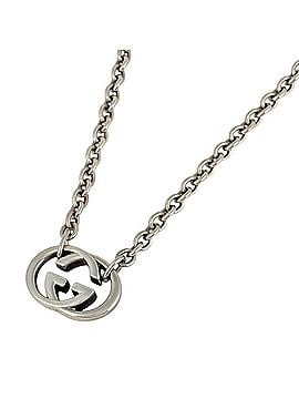 Gucci Gucci Interlocking G Necklace, Sterling Silver 925, Silver, Women's (view 1)
