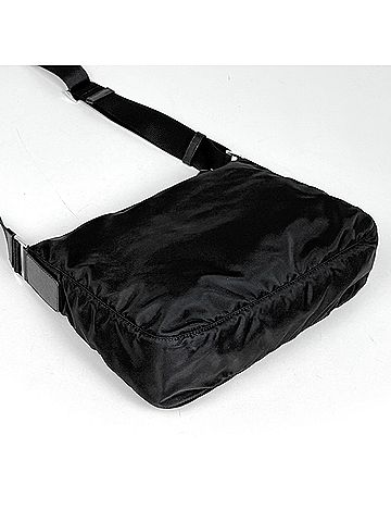Prada Prada PRADA Logo Plate Shoulder Bag Nylon Nero (Black) 1BC421 Women's (view 2)