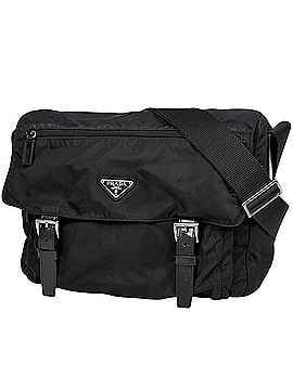Prada Prada PRADA Logo Plate Shoulder Bag Messenger Nylon Nero (Black) B6671X Women's (view 1)