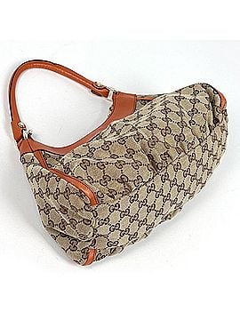 Gucci Gucci GG pattern shoulder bag, canvas, beige and orange, 190525, women's. (view 2)