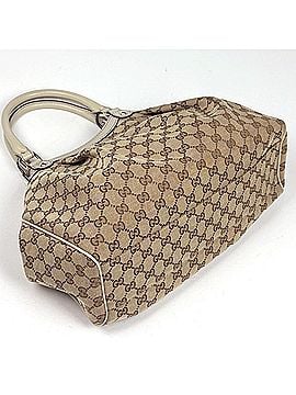 Gucci Gucci GG pattern Sukey handbag, canvas, beige/ivory, 211944, women's. (view 2)