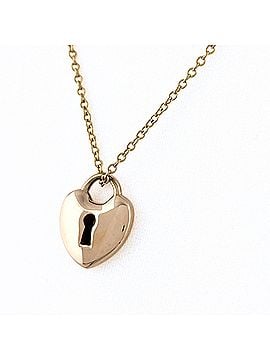 Tiffany & Co. Tiffany &amp; Co. Heart Lock Necklace, Pink Gold (PG), Pendant Key 750, Women's. (view 1)