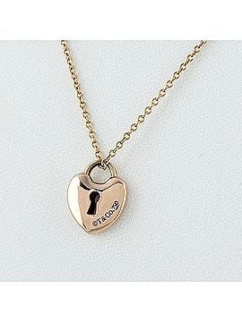 Tiffany & Co. Tiffany &amp; Co. Heart Lock Necklace, Pink Gold (PG), Pendant Key 750, Women's. (view 2)