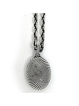 Gucci Gucci GG Logo Necklace, Interlocking G, Sterling Silver 925, Silver, Women's (view 2)
