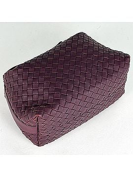 Bottega Veneta Bottega Veneta Intrecciato Handbag Pouch Leather Bordeaux 114087 Women's (view 2)