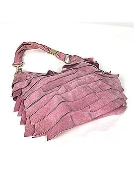 Yves Saint Laurent Yves Saint Laurent Saint Laurent Paris Tropez Shoulder Bag, Suede, Pink, 122245, Women's (view 2)