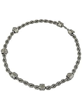 Louis Vuitton Louis Vuitton LV Rope Necklace Monogram Metal Silver Men's (view 1)