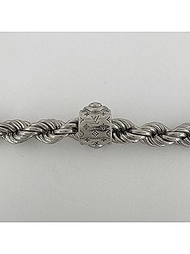 Louis Vuitton Louis Vuitton LV Rope Necklace Monogram Metal Silver Men's (view 2)