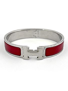 Hermès Hermes HERMES Clic Clac PM Silver Plated Red Women's (view 2)
