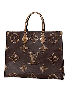Louis Vuitton Louis Vuitton OnTheGo GM 2-Way Shoulder Bag, Monogram Giant Tote Reverse Brown, M44576, Women's (view 1)