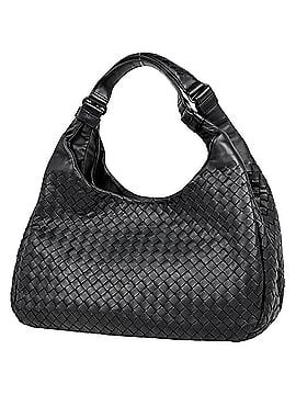 Bottega Veneta Bottega Veneta Intrecciato Medium Campana Shoulder Bag, Leather, Black, 125787, Women's (view 1)
