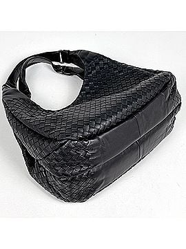 Bottega Veneta Bottega Veneta Intrecciato Medium Campana Shoulder Bag, Leather, Black, 125787, Women's (view 2)
