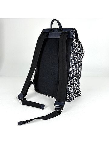 Christian Dior Christian Dior Oblique Trotter Pattern Backpack, Daypack, Nylon, Navy, Men's (view 2)