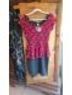 Sheinside Floral Red Black Cocktail Dress Size M - photo 4