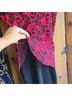 Sheinside Floral Red Black Cocktail Dress Size M - photo 5