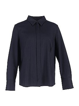 AKRIS Akris Long Sleeve Shirt in Black Wool (view 1)