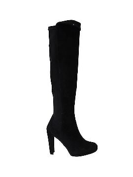 Stuart Weitzman Stuart Weitzman Hiline Knee-High Boots in Black Suede (view 1)