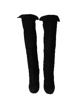 Stuart Weitzman Stuart Weitzman Hiline Knee-High Boots in Black Suede (view 2)