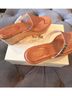 Coach 100% Leather Solid Brown Wedges Size 10 - photo 3