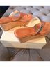 Coach 100% Leather Solid Brown Wedges Size 10 - photo 7